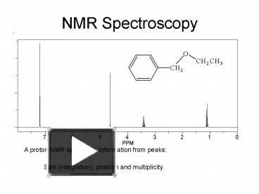 PPT – NMR Spectroscopy PowerPoint presentation | free to view - id ...