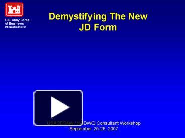 PPT – Demystifying The New JD Form PowerPoint presentation | free to ...