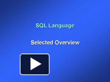 PPT – Introduction to Oracle PowerPoint presentation | free to view ...