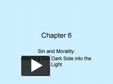 Sin and Morality: presentation | free to view