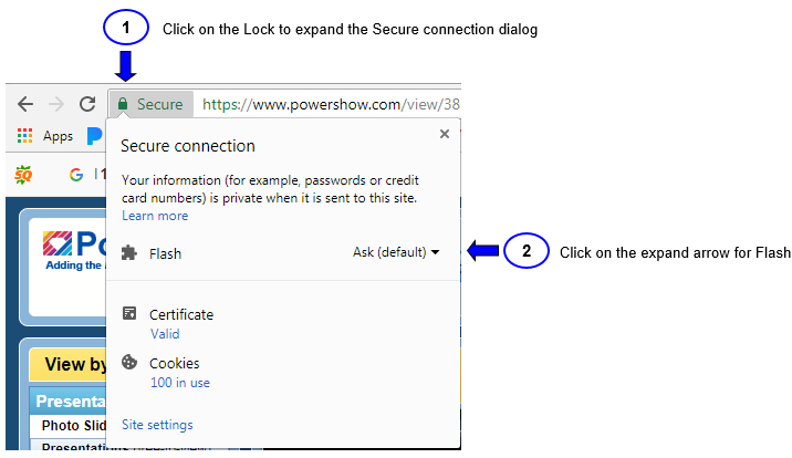 enable flash in chrome